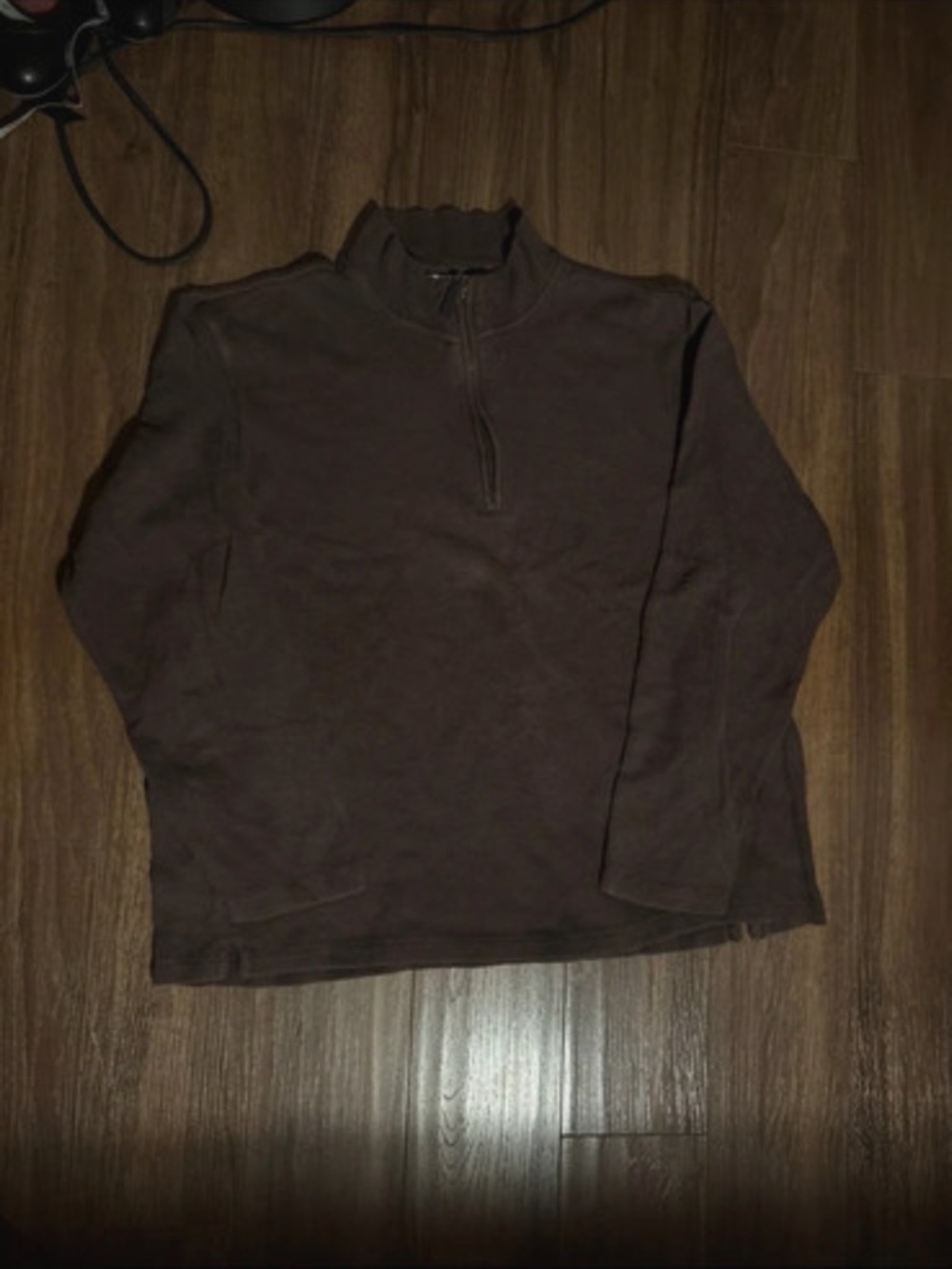 Men's Half-Zip Mock Neck Sweater - Brown